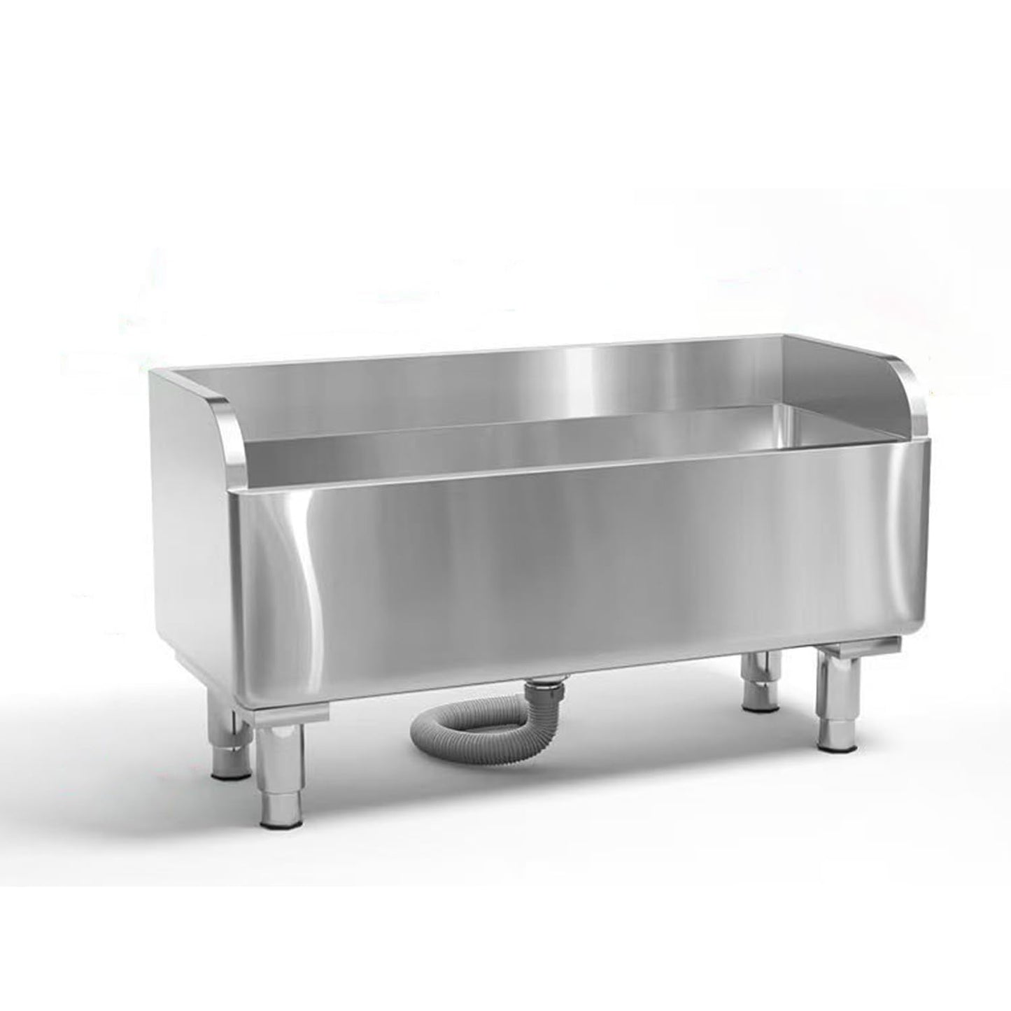 Stainless Steel Mop Service Basin，Floor Mount Mop Sink，Mop Cleaning Sink，Vertical industrial sewage tank for balconies, laundry rooms, industries, etc（39.37”×16.1”×21.6”)