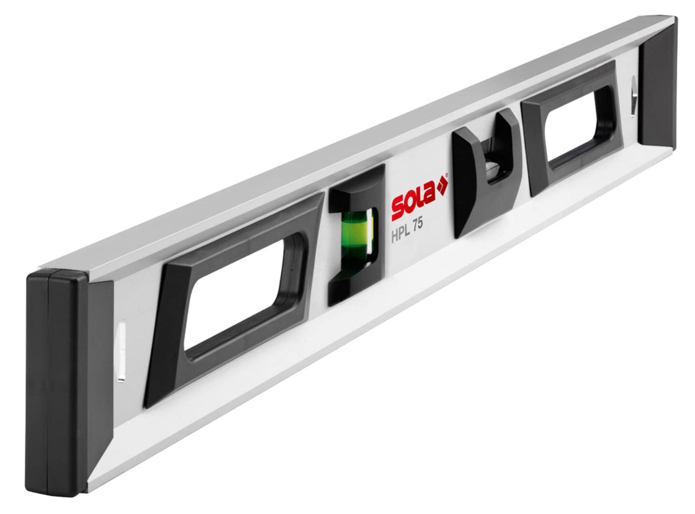 SOLA 1711001 High Precision Level with 2 60% Magnified Vials, 30-Inch,Grey/Black