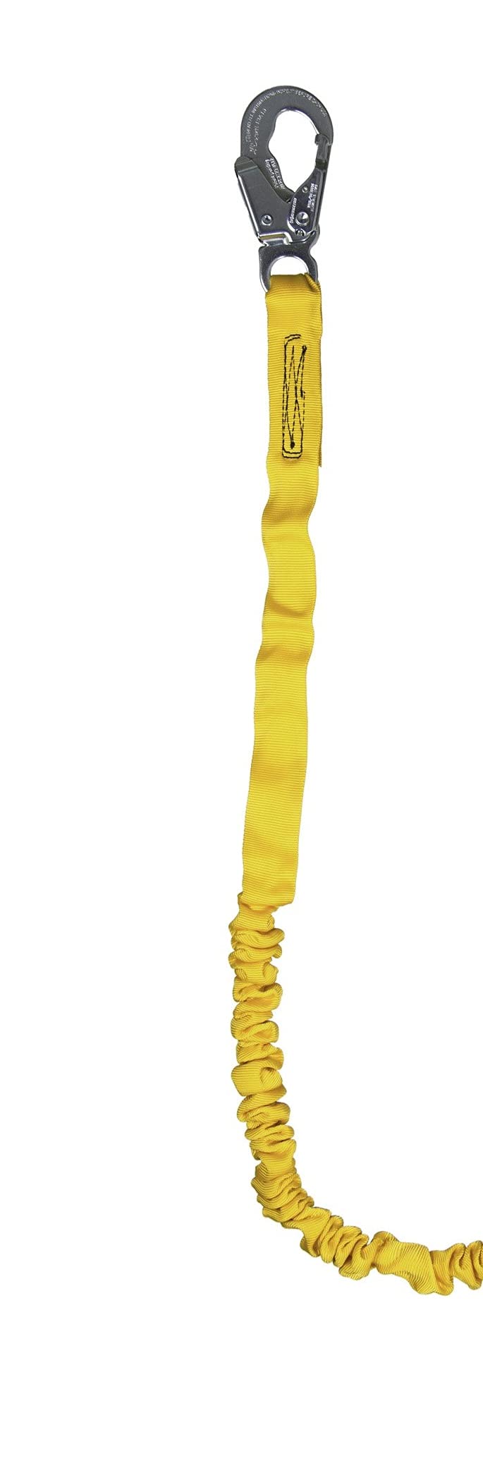 Guardian 10900 Halo Web SRL – 11 ft. Nylon Webbing with Carbineer, Swivel Top, Steel Snap Hook & 11200 IS-72 6-Foot Internal Shock Lanyard with snap Hooks