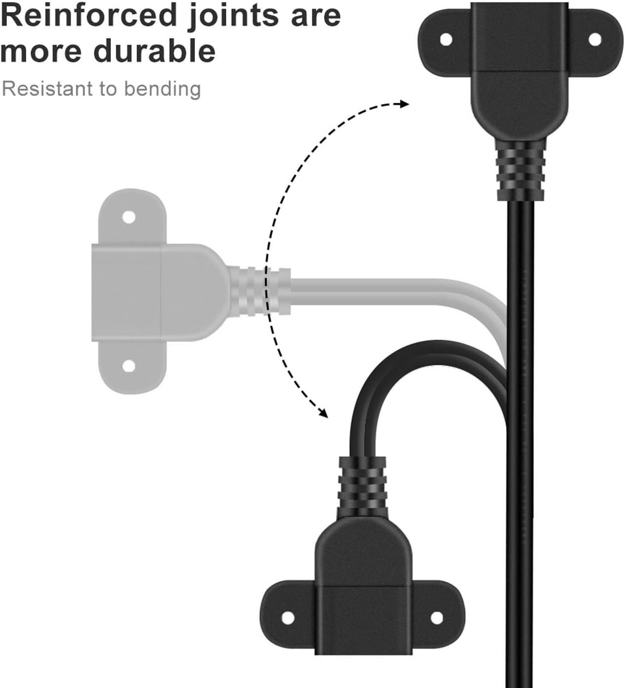 5ft (1 1 QiCheng&LYS USB Male to Single Female Extension Cable Charging Cable, Furniture nightstand Sofa Electric