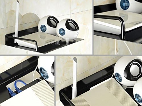 Xiboya textile Set 11.2'' 8.2'') Alumimum Alloy Wall Mount Shelf Bracket for TV Accessories WiFi Router TV Box Top Box