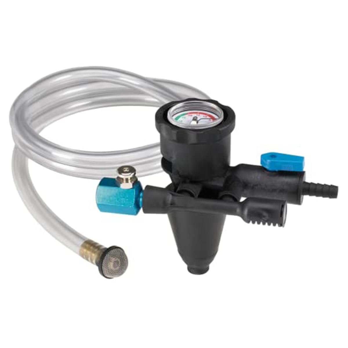 UView 550500 Airlift II Cooling System Refiller, Fast Airlock Elimination, Leak Detection Under Vacuum, Push-Button Valve, Universal Cone Adapter, Efficient Refilling, Heater Core Inclusion