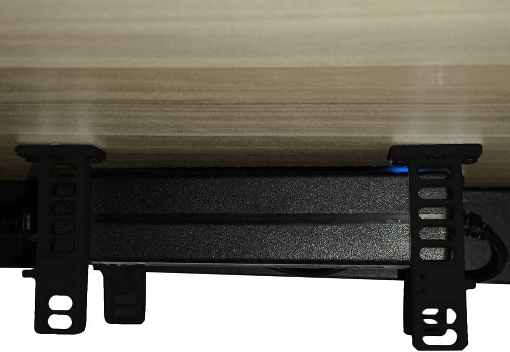 LekWinGi Universal Under Desk Mount for Power Brick Holder Docking Station Mount Power Strip (Black)