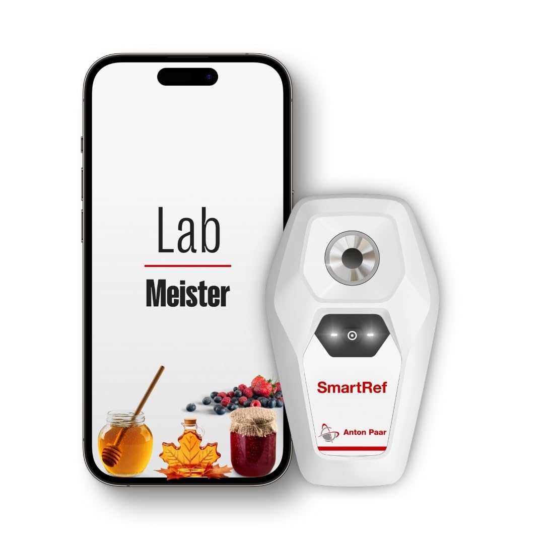 SmartRef Digital Refractometer by Anton Paar – Brix Meter for Honey, Maple Syrup, Jam & Jelly | Honey Moisture, Water in Honey, Sugar Content Analysis, Beekeeping | Bluetooth, ATC, High-Precision