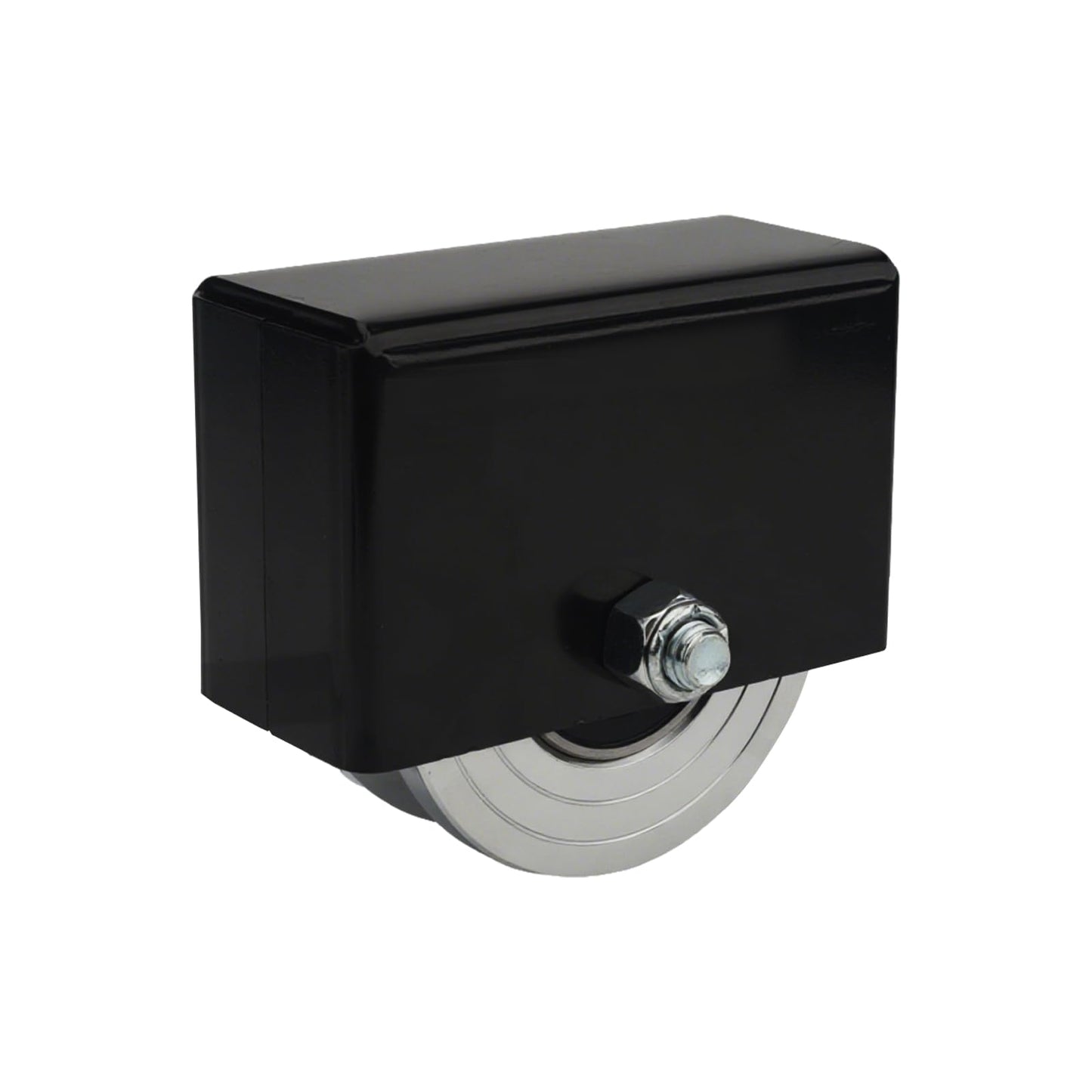 joytrace Heavy Duty 4" V-Groove Slide Gate Wheel with Welded Bracket Box - Heavy Duty 3000lbs Capacity, Dual Sealed Bearing for Sliding Rolling V Inverted Track Gates