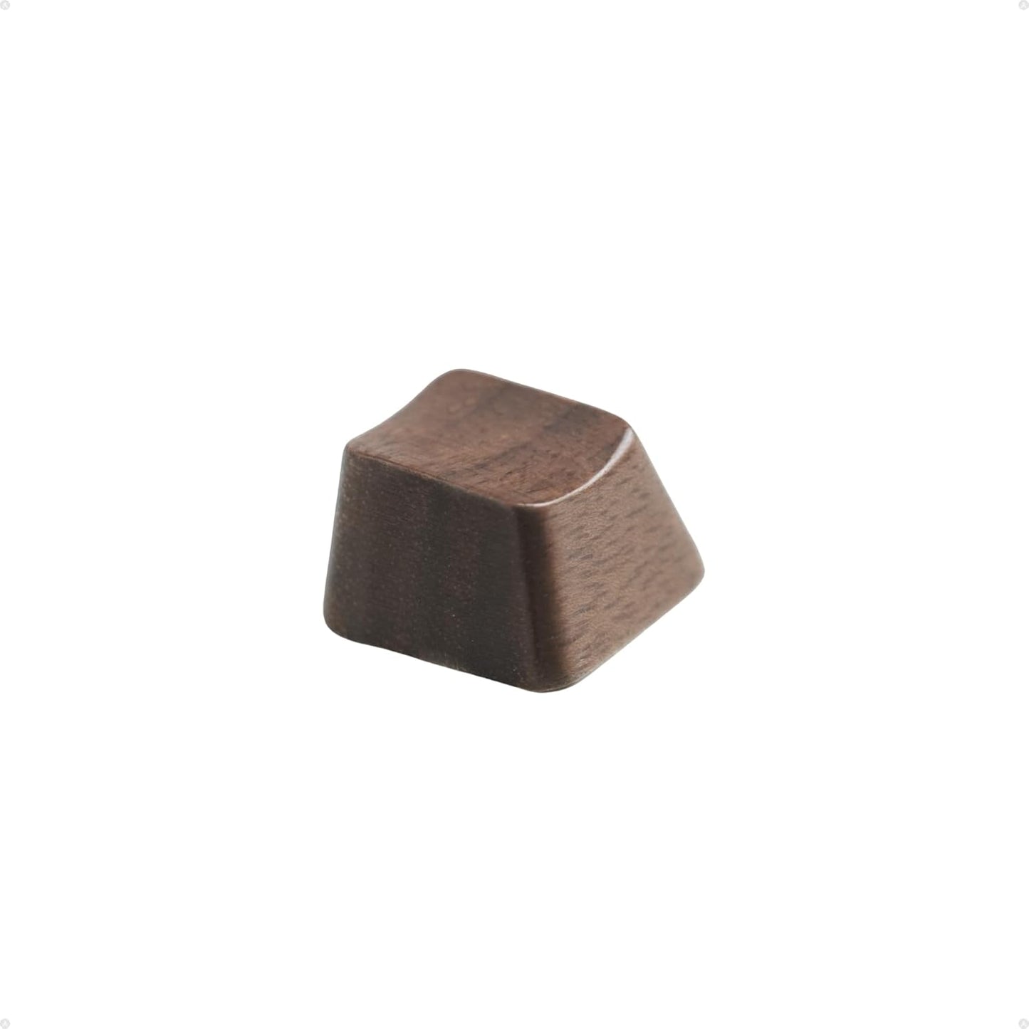 Loha Custom Set, Sets (R4 1.00U (1-Key)) Black Walnut Wood Keycaps, Wooden Keycap for Mechanical Keyboard, OEM Profile
