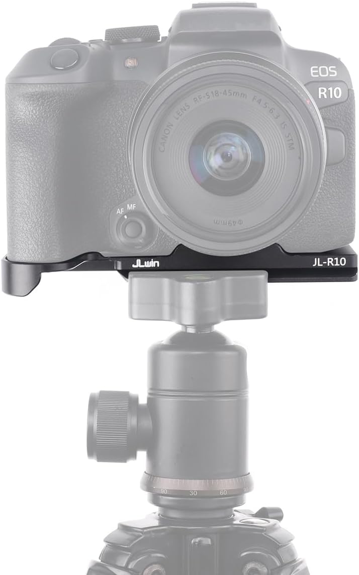 FocusFoto R10 Quick Release Baseplate QR Plate Mount for Canon EOS Mirrorless Camera, Compatible with Arca-Swiss