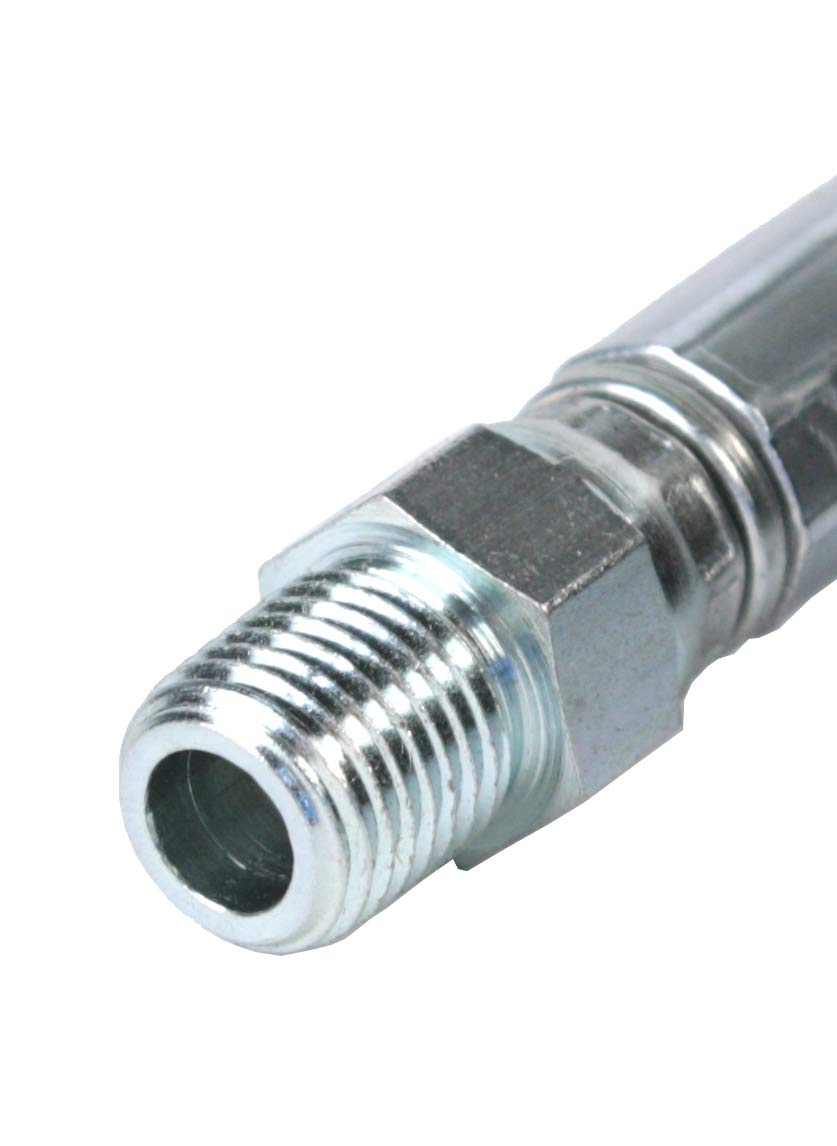 Sewer Jetter Kit 1/4" NPT x 100' Hose & 5.5 Orifice Button Nose Nozzle 4000 PSI
