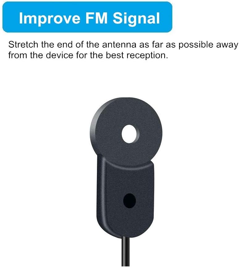 Ancable 75 FM Antenna for Stereo Receiver Indoor, FM Radio Antenna Ohm UNBAL F Type Male Coaxial Cable Wire Antenna