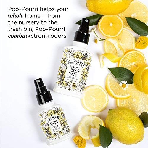 Poo-Pourri Before-You-Go Toilet Spray - Original Citrus Travel Size | 0.34 Fl Oz, Up to 20 Uses, TSA Approved