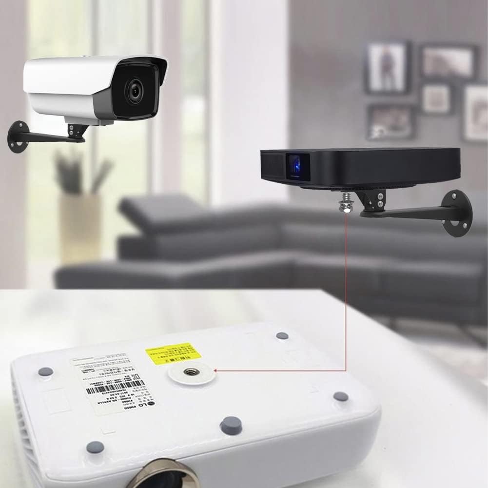 Drsn 360 6.6 lbs Mini Projector Wall Mount, Rotation, Adjustable Angle, Load Capacity, Black