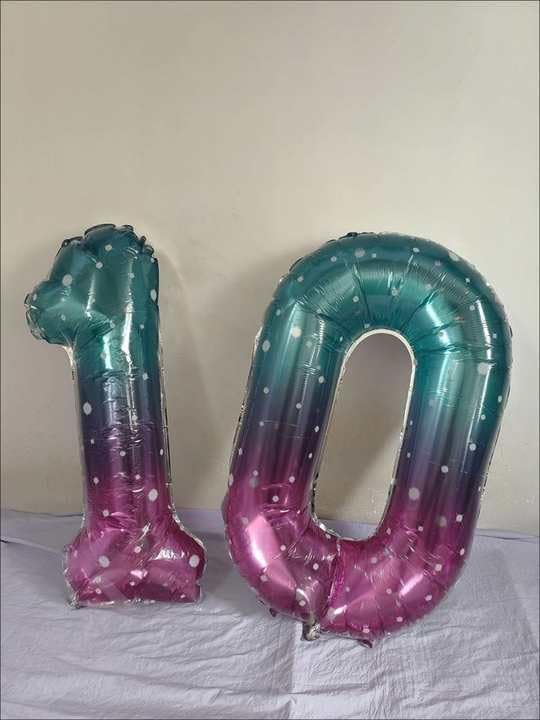 Starry Sky 40-Inch Number 9 Balloon - Giant 9th Birthday Party Decoration | Foil Balloon for Kids
