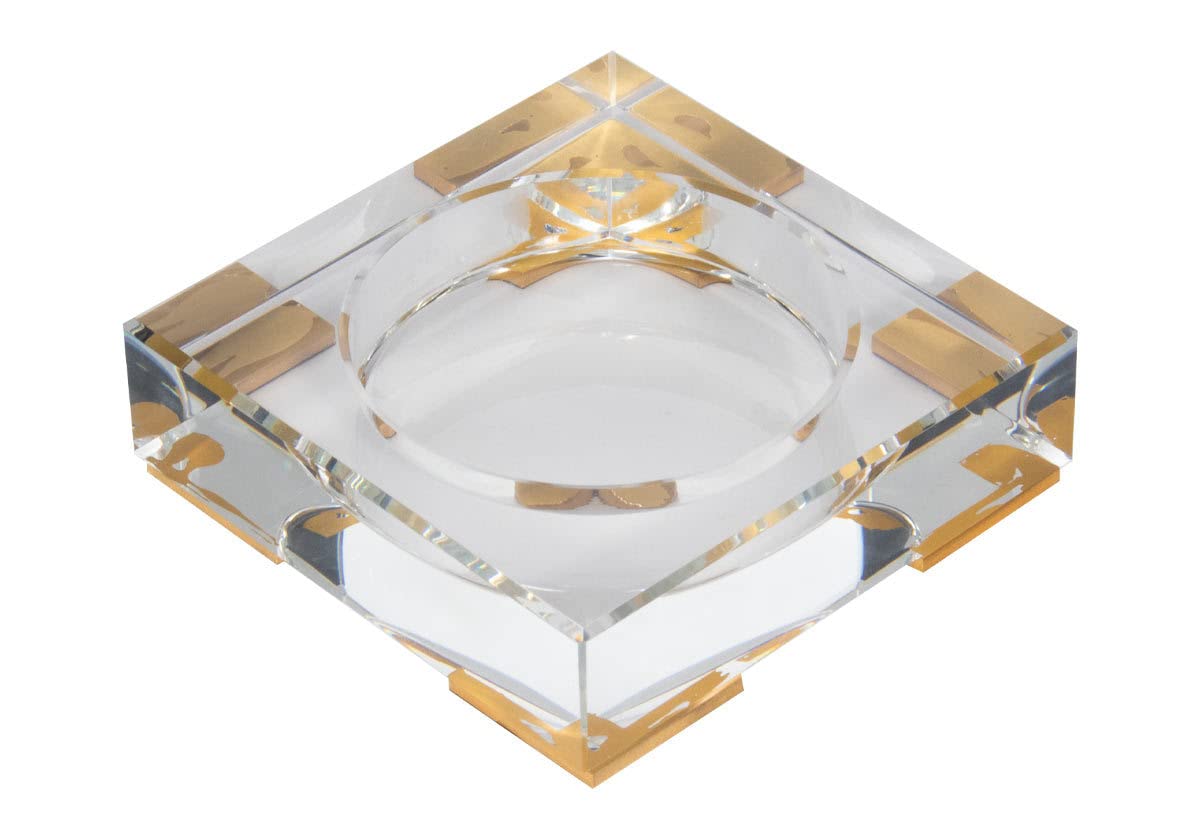 Crystal Diffuser Dish — By Alice Lane Home Collection — Diffuser Tray — Candle Dish Holder — for Home Decor