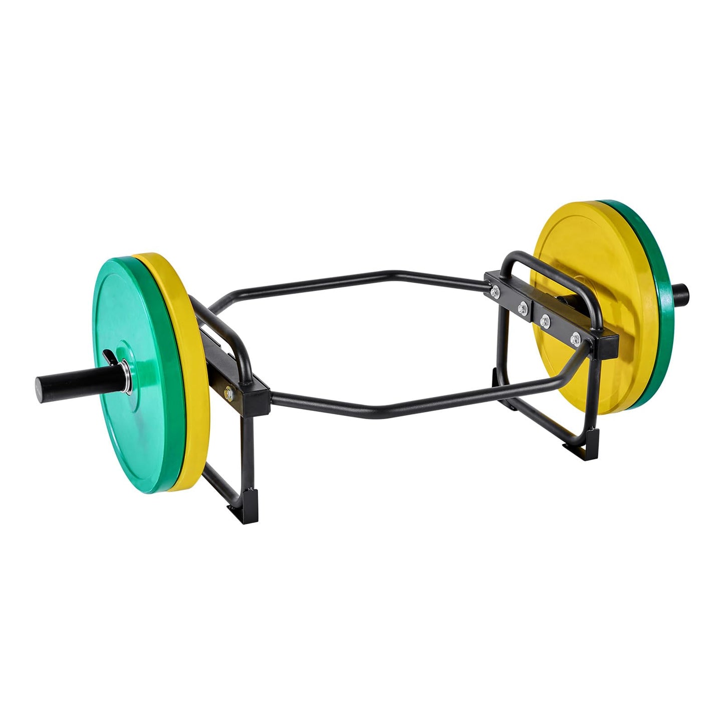 VEVOR Trap Bar Hex Bar, 2-Inch Hex Barbell, 500 LBS Capacity Shrug Bars, Weightlifting and Strength Training Equipment, Home Gym for Squats, Deadlifts, Shoulder Presses, Black