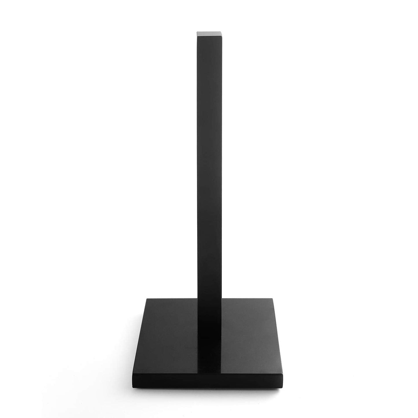 LUTAVOY Paper Towel Holder Kitchen Standing Paper Towel Roll Holder with Marble Base for Bathroom Kitchen Countertop(Matt Black,Black Base KZ50)