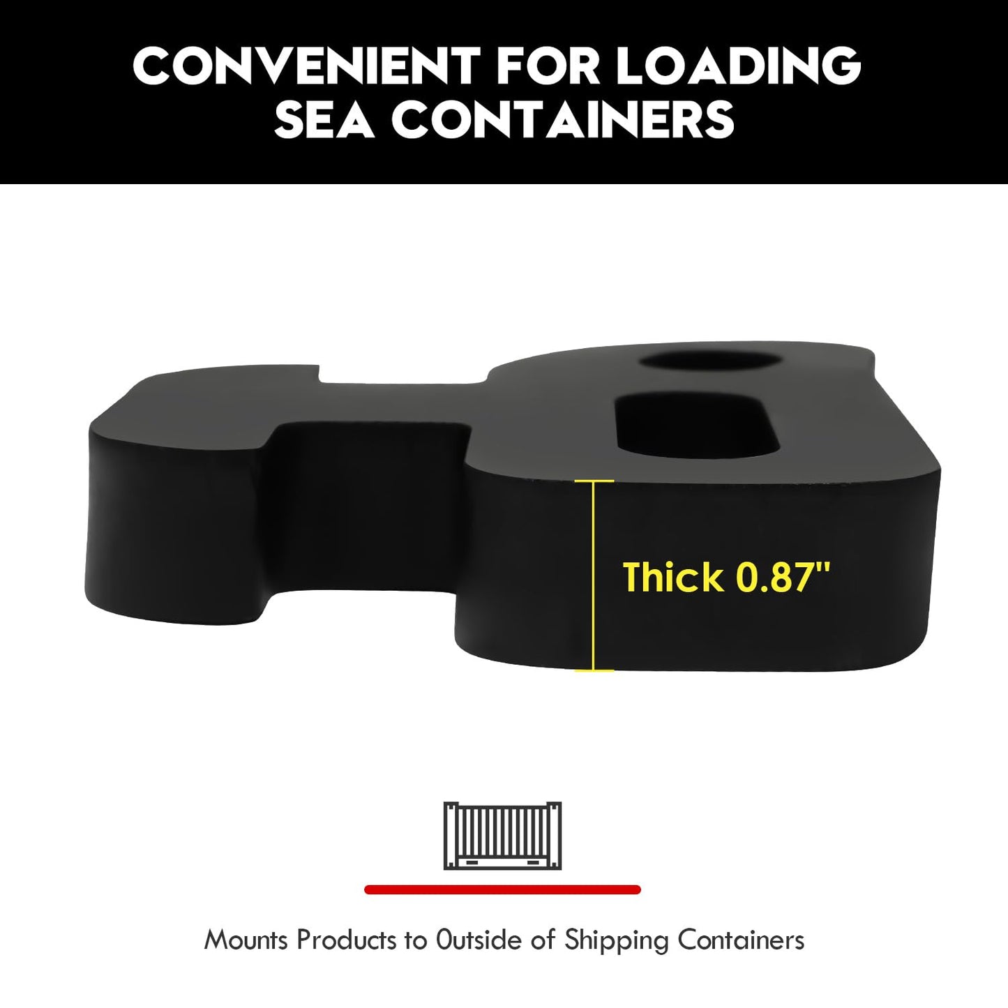 2-Pack Container Chain Bridle Hooks with Butterfly Clamps - Heavy Duty Replacement Hooks for Shipping Container Loading, Includes 2 Hooks & 2 Clamps - Durable Steel Construction, Easy to Install