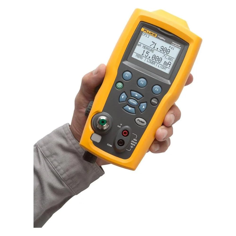 Fluke 719PRO-300G Electric Pressure Calibrator, 300 PSIG, 30 V DC, 9.5" x 4.4" x 2.8"