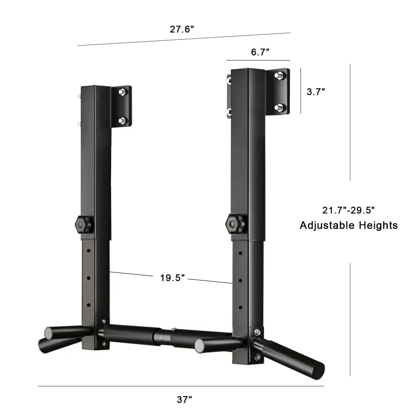 Wall Mount Pull Up Bar, Joist Mount Pull Up Bar, Beam and Rafter Mounted Chin Up Bar for Home Gym With Wood Mount and Wall Mount Screws (Black1)