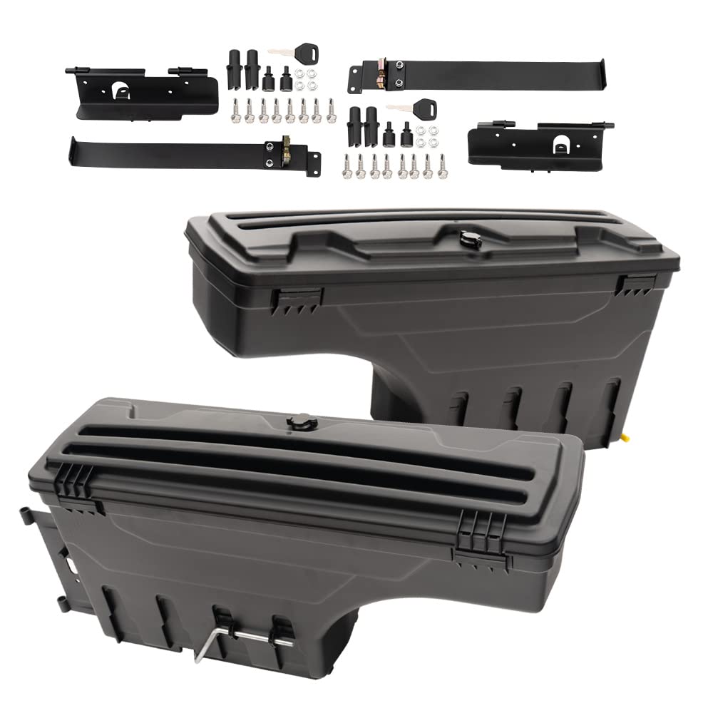 CHEDA Truck Bed Storage Box, Compatible with 2007 2008 2009 2010 2011 2012 2013 2014 2015 2016 2017 2018 2019 2020 Toyota Tundra, Rear Right & Left Side
