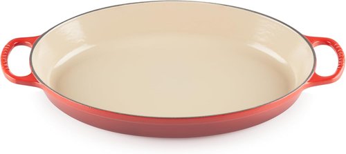 Le Creuset Enameled Cast Iron Oval Baker - 3 Qt. Capacity in Vibrant Cerise Color