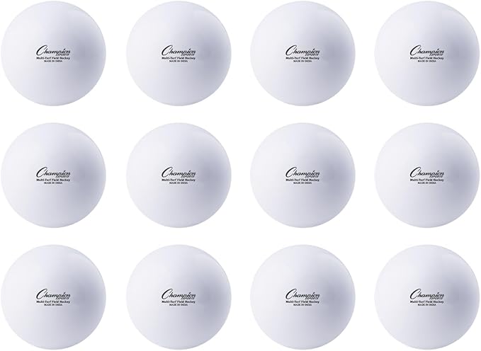 Champion Sports Field Hockey Practice Balls - 12 Pack in Multiple Colors