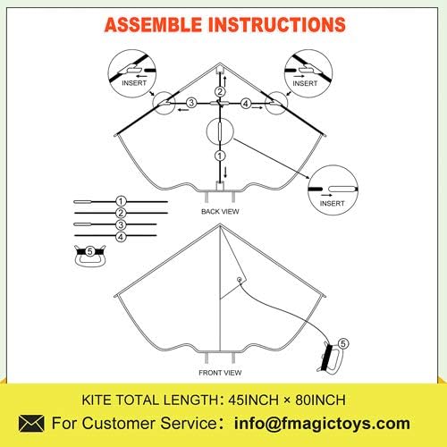 Kite for Kids Ages 3-5 4-8 & Adults, Flying Toys| Beach Toys| Outdoor Toys, Easy to Fly Butterfly Kites with Handle and 328FT Kite String, Large Kites for Boys Girls Birthday Gifts Party Favor Games