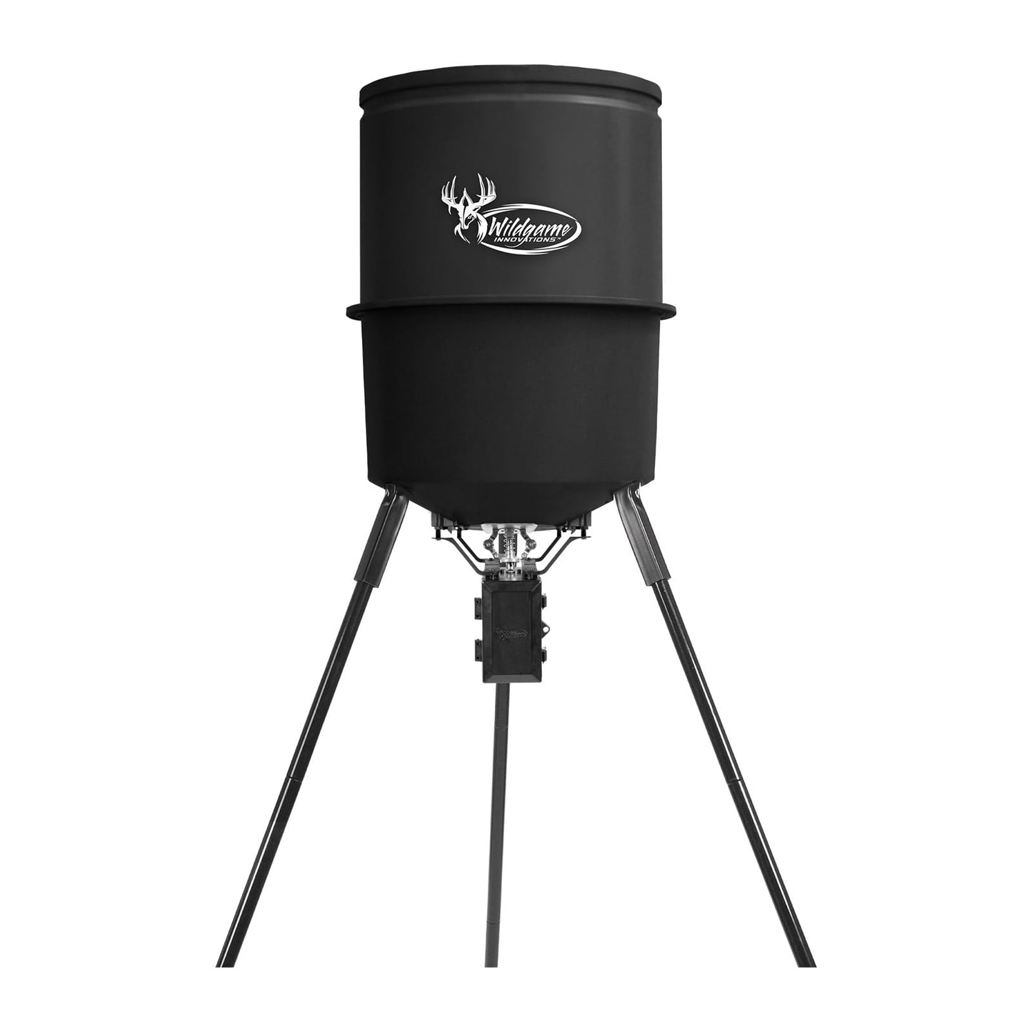 WILDGAME Innovations Evolution 30-Gallon Game Feeder Kit | Durable Weather-Resistant Varmint-Proof Deer Feeder with 225-Pound Capacity, 1-4 Feed Times & 30-Feet Radius