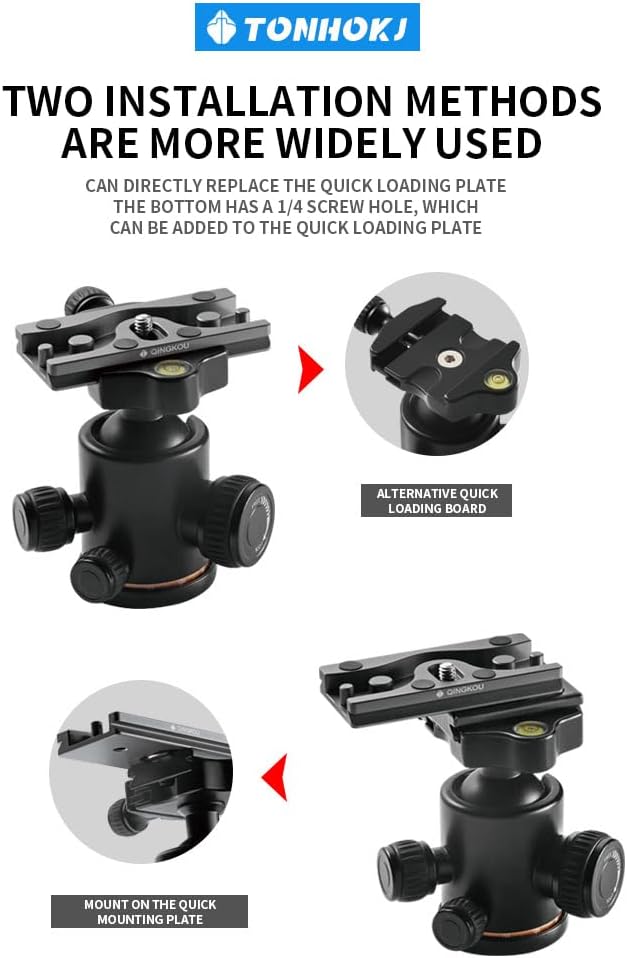 TONHOKJ Camera Cable Clamp Quick Release Plate, Aluminum DSLR Tethered Shooting Cable Lock Clip, HDMI USB Data Port
