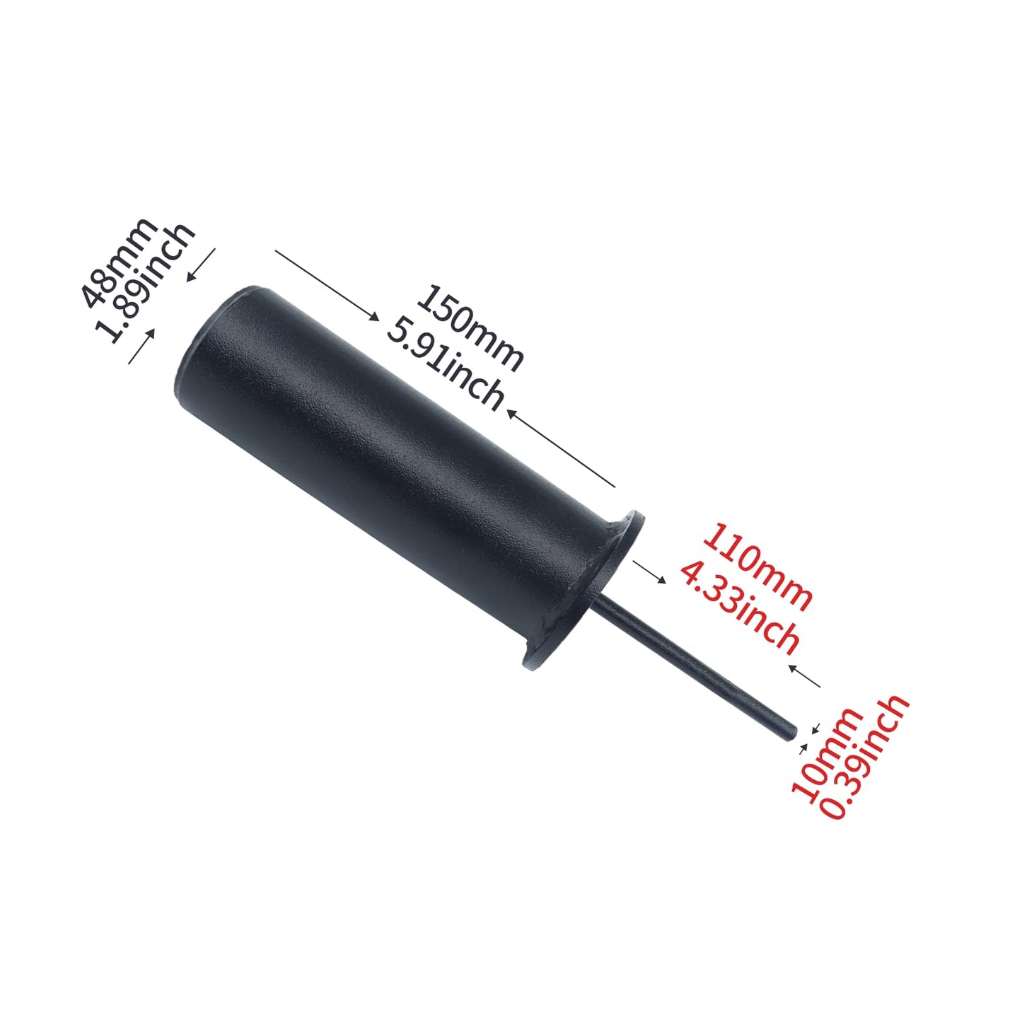 CONBUT Weight Stack Pin with Spring Clip Collar Weight Stack Extender Pin for Cable Machines and Functional Trainers Commercial Home Gym Accessories (Dia:10mm Length: 110mm)