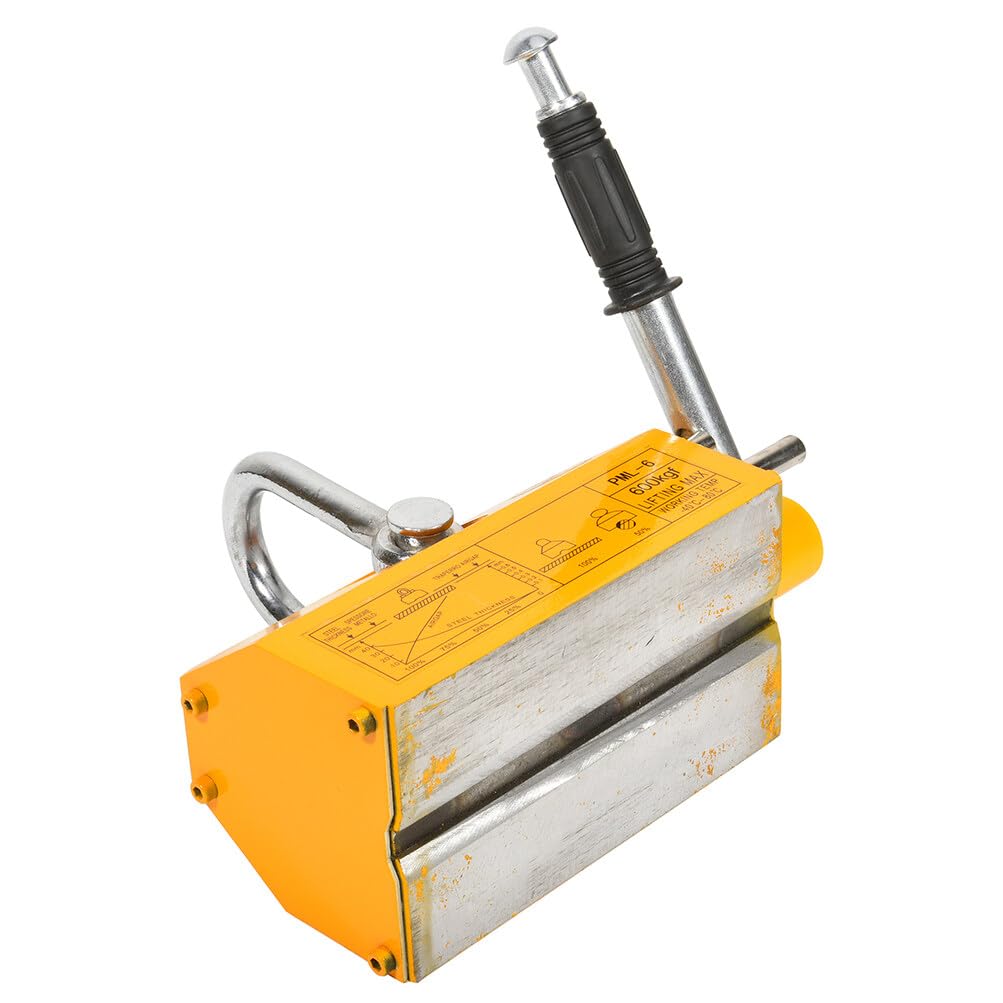 SCITOO - Permanent Magnetic Lifter Heavy Duty Steel Lifting Hoist Crane Tool 1320LB 600KG