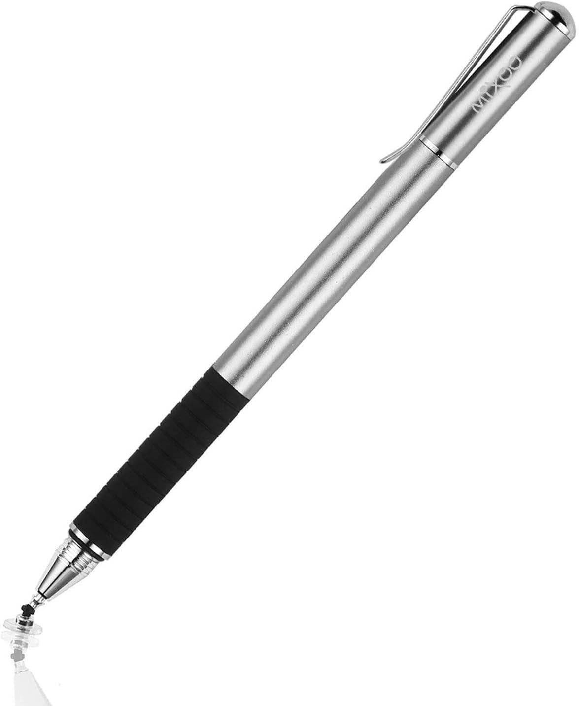 Mixoo 2-in-1 Stylus Pen for Touchscreen, Disc and Fiber Tip Sensitivity and Precision, Stylus for iPad, iPhone Tablet