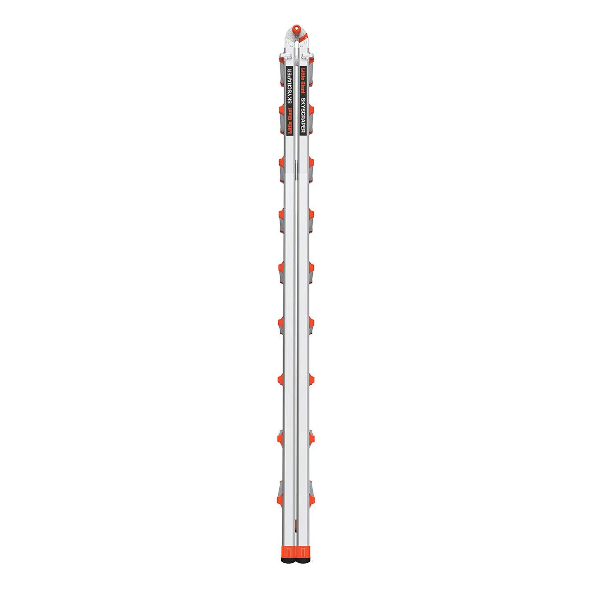 Little Giant Ladders Skyscraper M17, Adjustable Step Ladder, 9–17 Ft, Aluminum, 300 lb Load Capacity, Type 1A Extra Heavy Duty, 20.7-Ft Reach (10110)