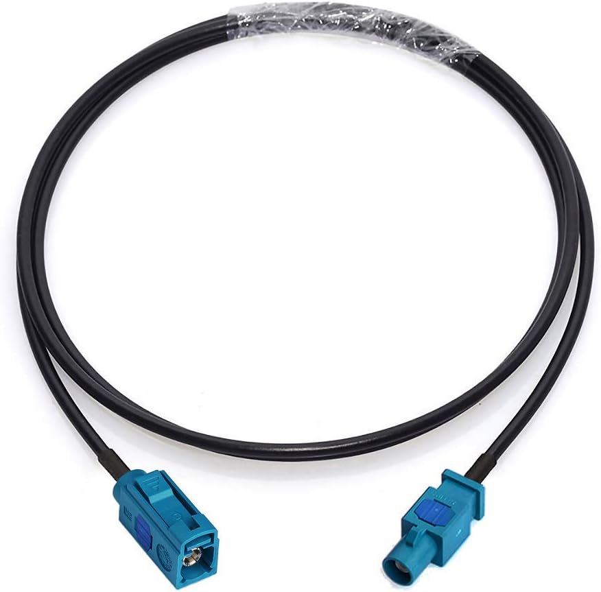 BINGFU 1m 3 4G Fakra Z Female to Male Vehicle Antenna Extension Cable feet for Car Stereo Android Head Unit GPS