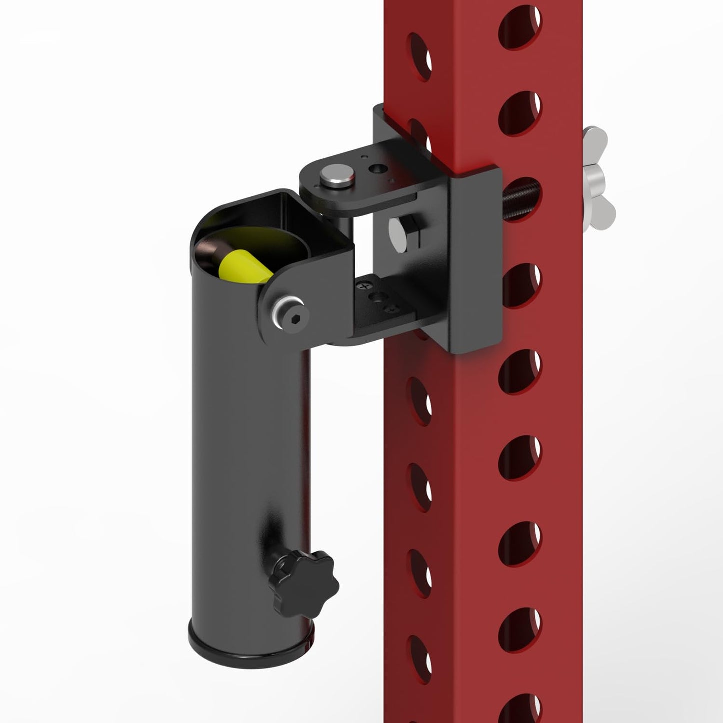 SYL Fitness Rack Mounted Landmine Attachment, T-Bar Row Landmine Base, Fit 2x2 inch & 3x3 inch Square Tube Power/Squat Rack (New Model-(3 * 3″‌))
