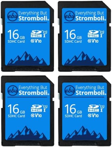 Everything But Stromboli 4 Pack 16GB SD Card for Browning Trail Camera Dark Ops, Recon Force, Defender, Spec Ops