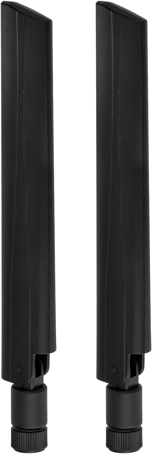 5G 4G 3G 2-Pack Eightwood LTE GSM Antenna Wide Band Omnidirectional SMA Male Antenna for CPE Router Mobile Hotspot