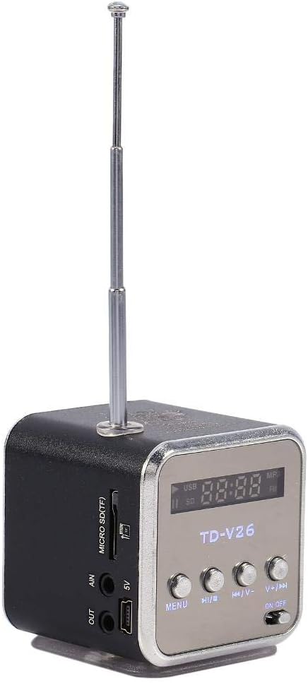 Eboxer Portable Mini Speaker Music Player FM Radio Stereo Speaker Support TF Card and U Disk, Brief Design, Perfect