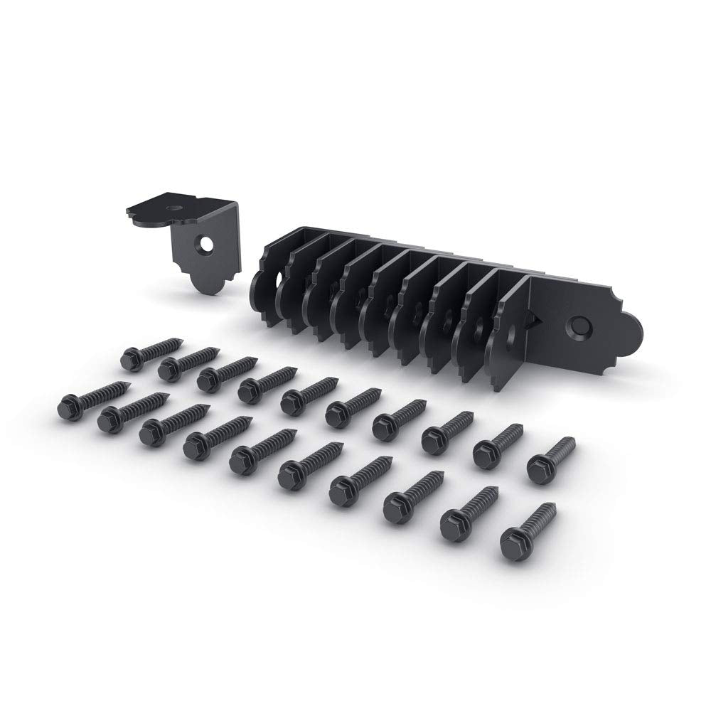 OZCO 100 Pcs Laredo Sunset Rafter Clips 2" | Decorative Angle Rafter Clips for Pergola, Deck, Pavilion and Outdoor Wood Structures | Powder-Coated Galvanized Steel Hardware