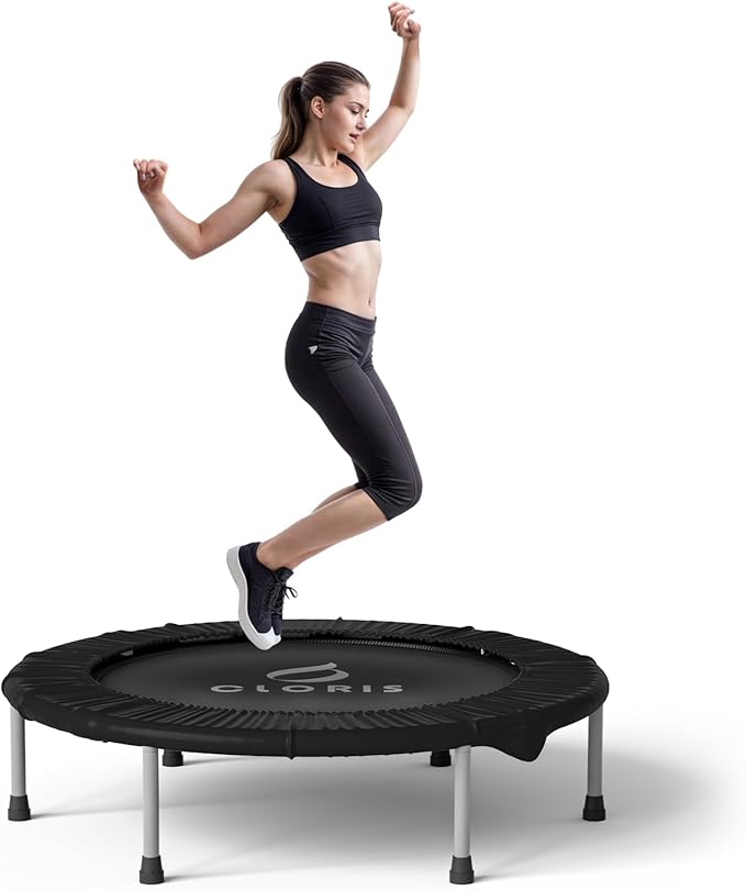 CLORIS 36'' Foldable Mini Trampoline - Max Load 170lbs, Rebounde Trampoline for Adults Indoor/Outdoor Fitness Body Exercise