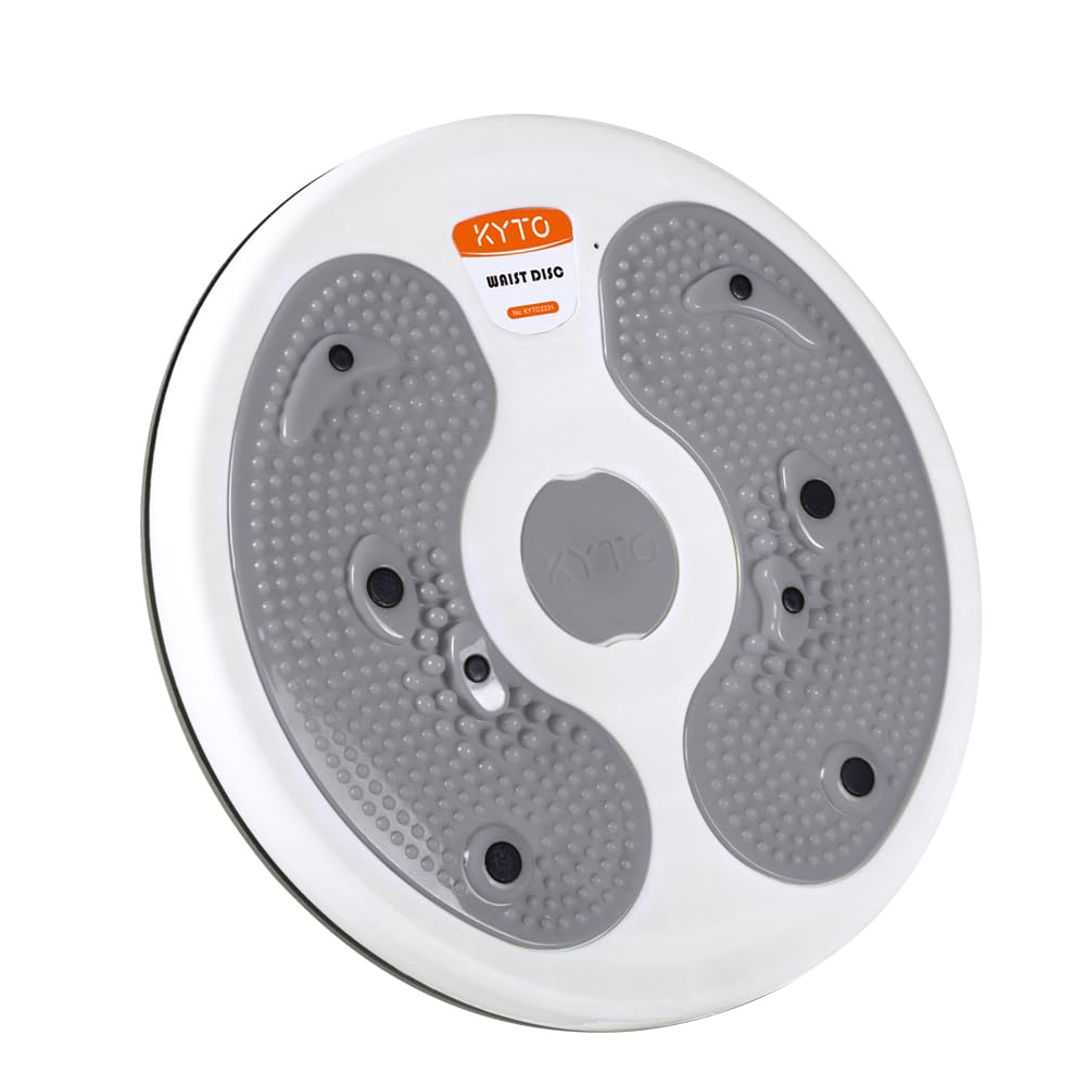 KYTO Waist Twister Disc - Core Ab Workout Board for Waist Sculpting & Slimming, Foot Massage Twist Board, Portable Home Office Fitness Equipment for Muffin Top & Body Shaping