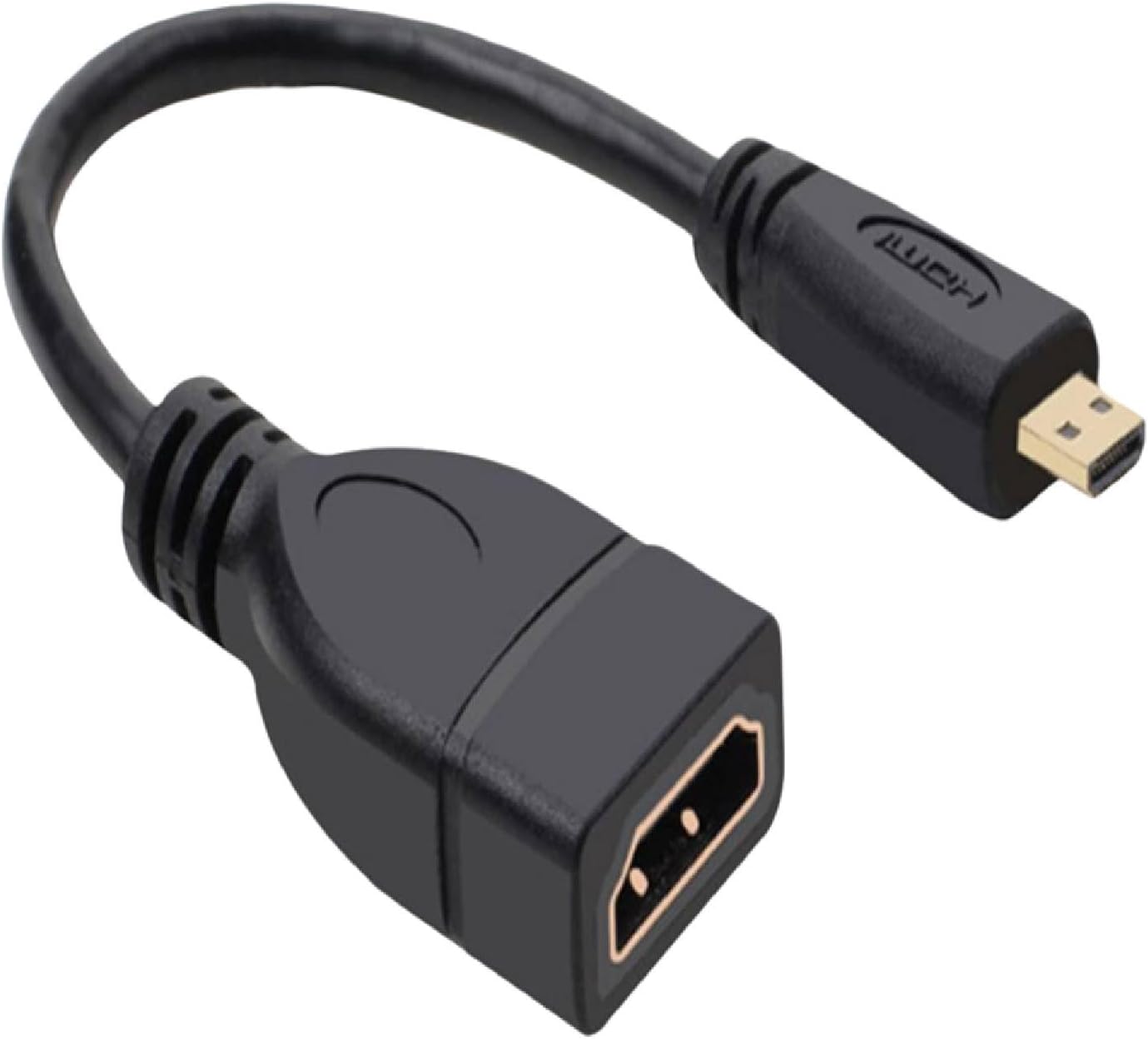 Generic 1pcs 15CM 1080P Mini hdmi Adapter, HDMI Type D to Mini HDMI Female Extension Cable, HDMI Public to HDMI Mother