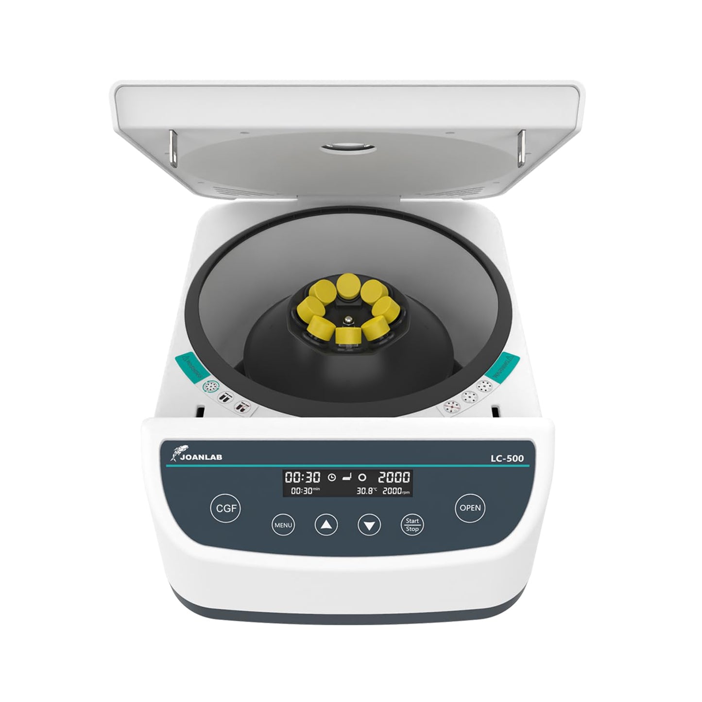 JOANLAB LC500-8P Lab Centrifuge with 4 Preset Programs - CGF/PRP/APRF/IPRF, 500-4000 RPM, 1967 x g, Holds 15ml & 2/5/10ml Tubes