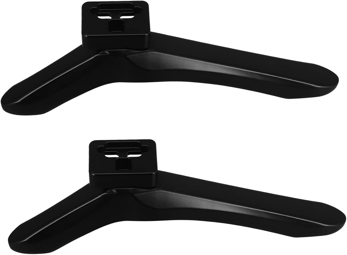 Mobestech 1pair Adjustable Tv Stand Base Legs Tabletop Pedestal Bracket for Various Monitor Easy to Install