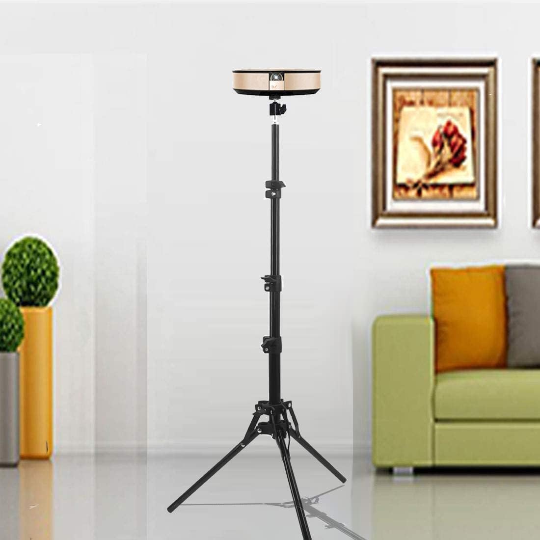 Coret 360 26-60in Mini Projector Stand, Portable Camera Holder with Rotatable Head, Adjustable Height