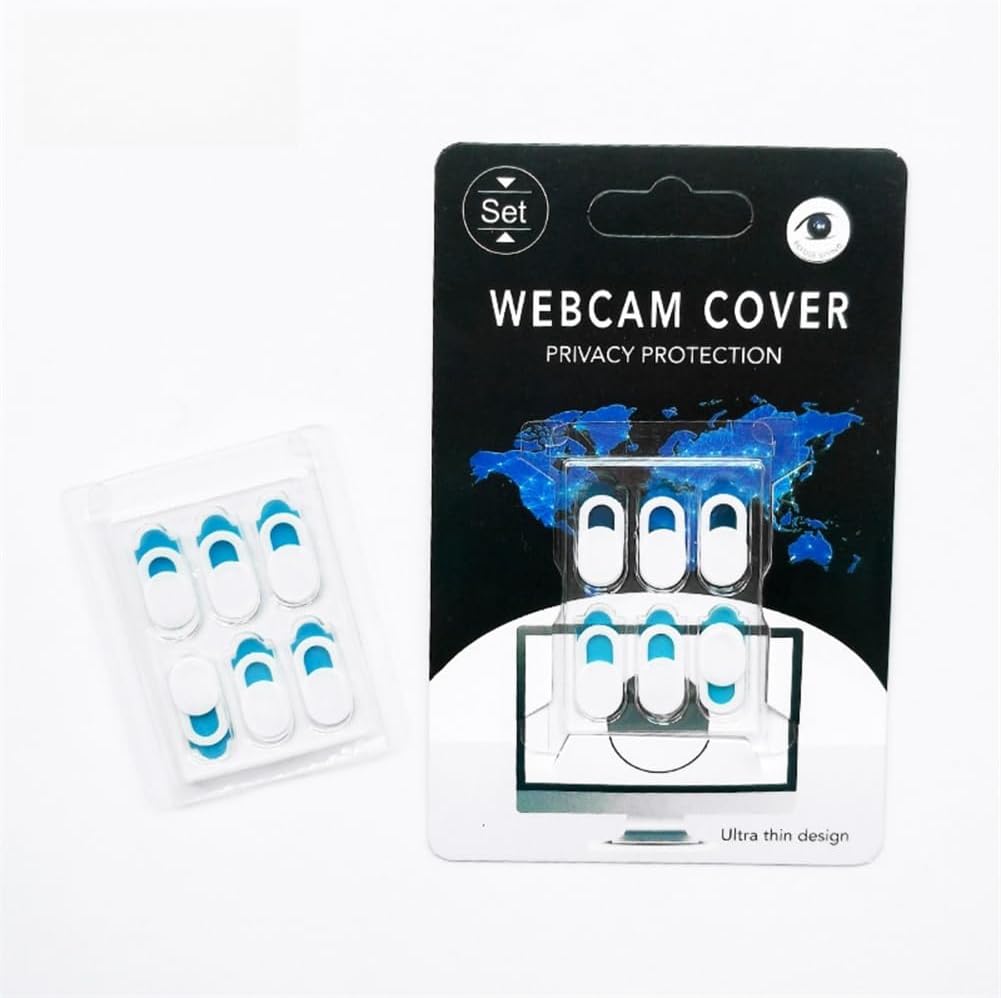 Much Hotter (6 Pack), 0.03 inch Webcam Cover Ultra Thin Laptop Camera Cover Slide for iPhone iPad MacBook Pro Computer
