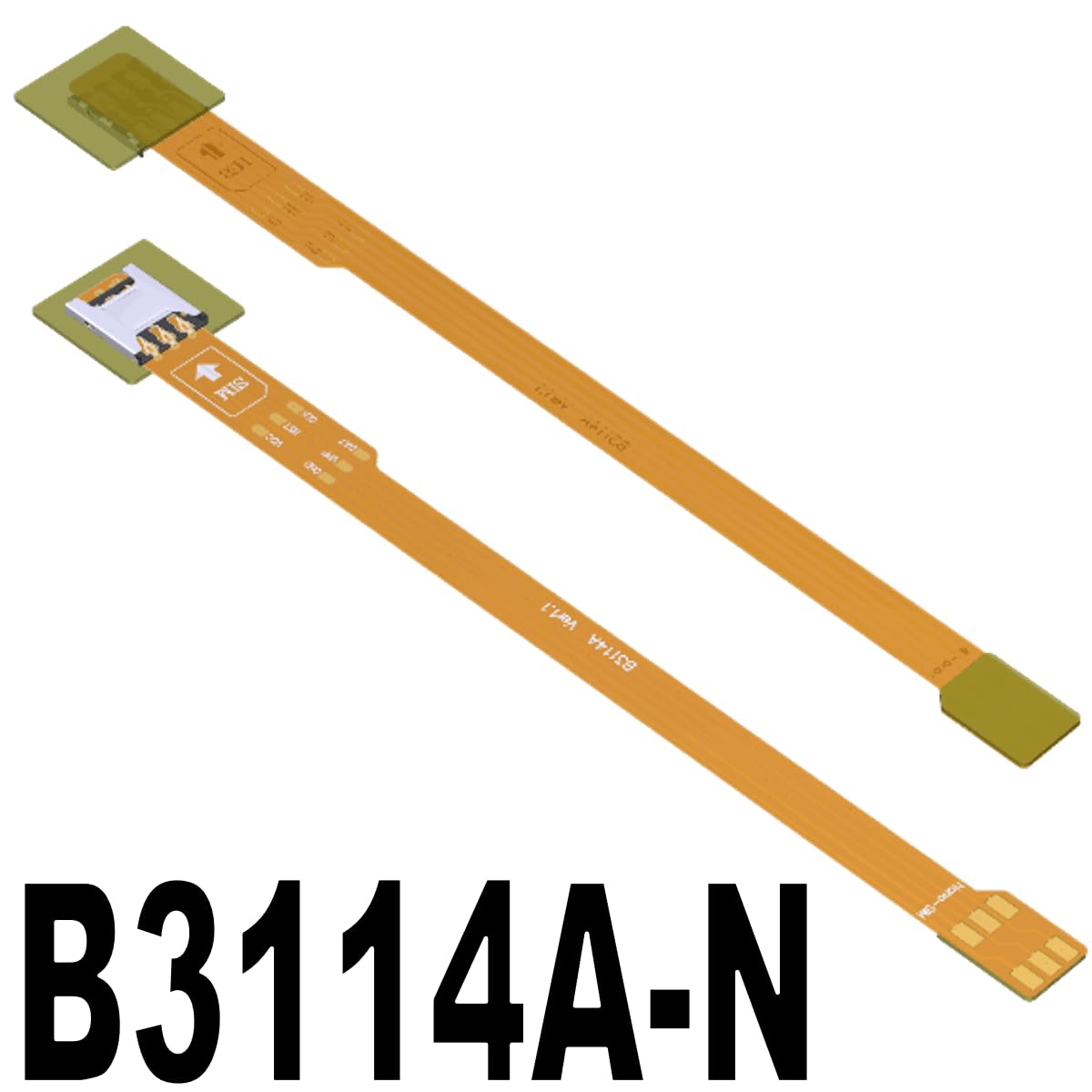ADTLINK 4, Nano SIM Male to Nano SIM Female FPC Cable for Mobile Phones, GPS, Hard Disk, ROCK Pi Raspberry Pi, MCU