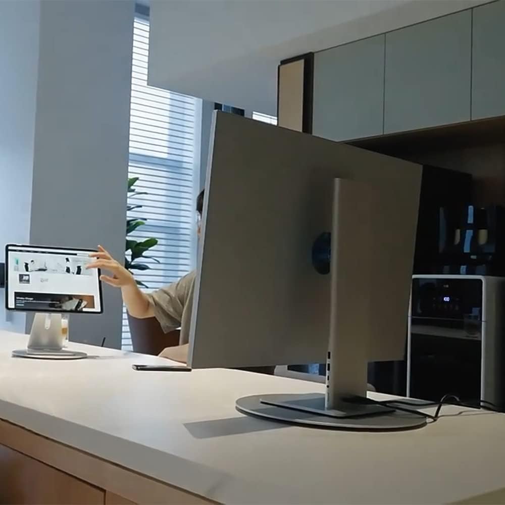 360 Aluminum Rotation Monitor Swivel Base Computer Screen Monitor Turntable Stand Flat Panel TV Rotating Mat for iMac