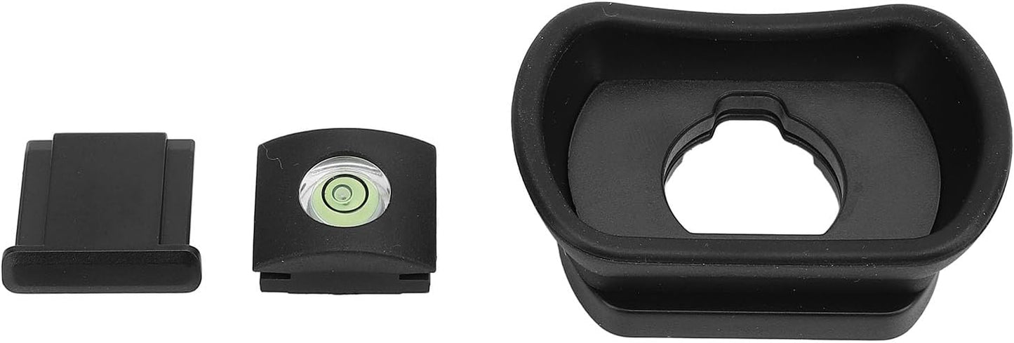 WIHFHGZ Set 3 GFX100II XH2S T5 Camera Viewfinder Eye Cup Pcs, Silicone and ABS Eyecup with Hot Shoe Cover and Bubble