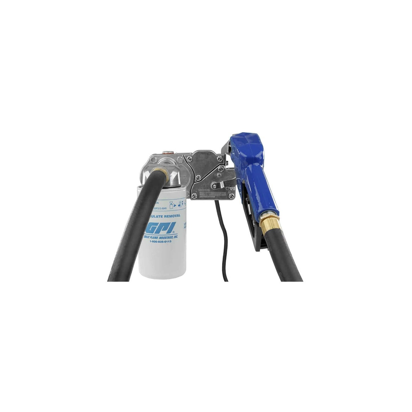 GPI - M-150 Series Fuel Transfer Pump, Automatic Shut-Off Nozzle with Filter Kit, 15 GPM, 12 Volt (110612-03)