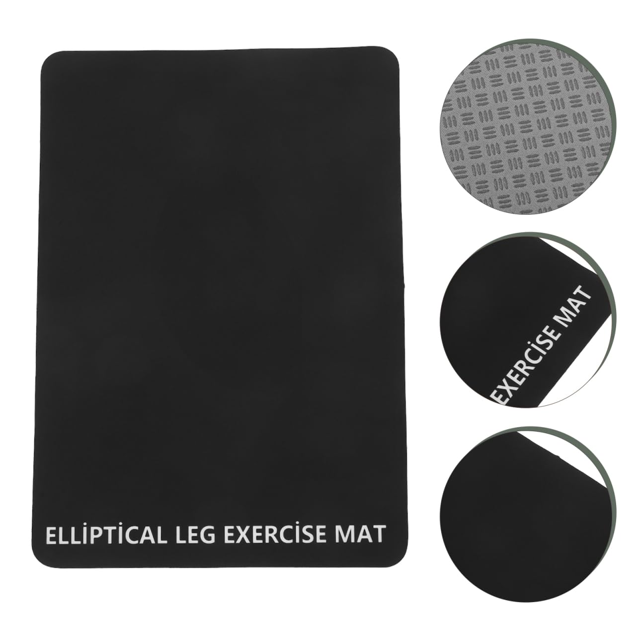 Totority Shock-Absorbing Treadmill Mat 6.29In Black – Noise & Vibration Reduction for Home & Office Gyms, Floor Protector Compatible with All Treadmill Models